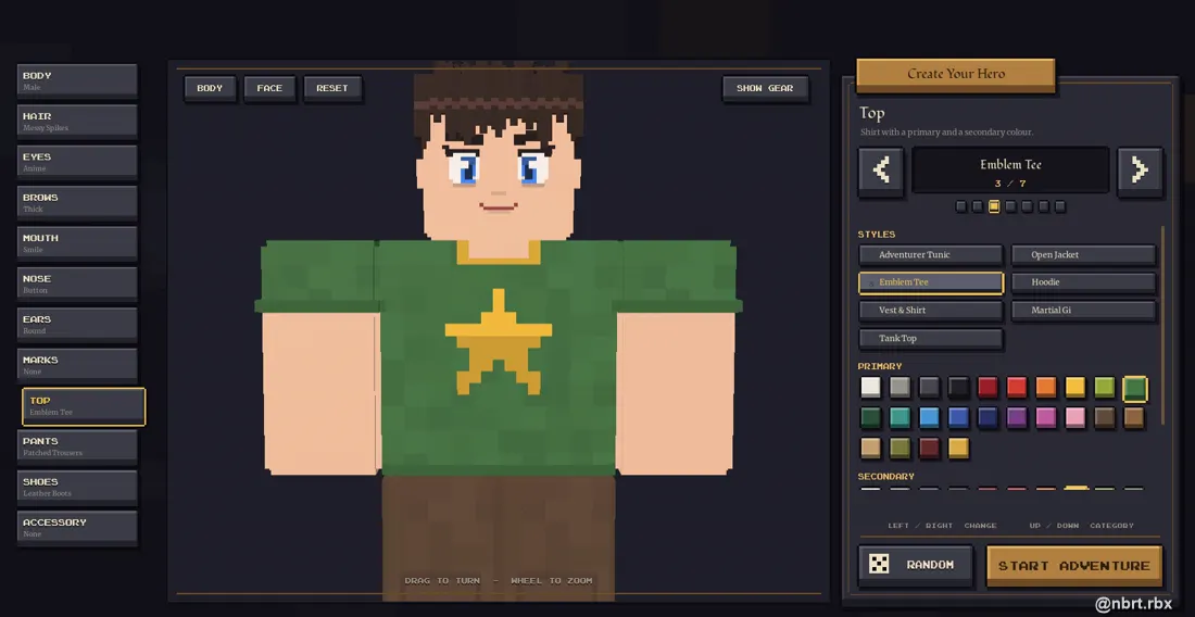 Criador de personagem